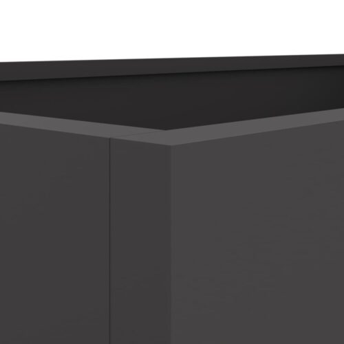 Raised Garden Bed Grow Box Pot Planter Cold Rolled Steel Black 62x40x39cm - Image 8