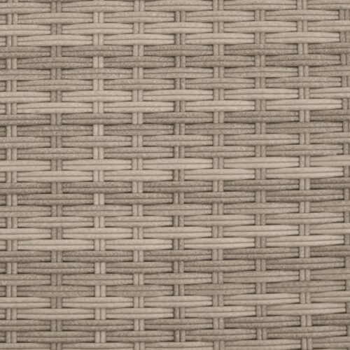 Double Sun Lounger with Canopy Cushions Grey Poly Rattan - Image 10