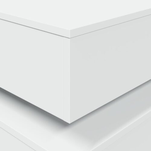 Coffee Table with LED Lights White 90x50x40cm - Image 10