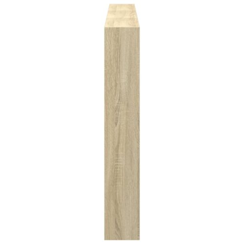 Headboard Cabinet with LED Sonoma Oak 180x17x102cm - Image 8