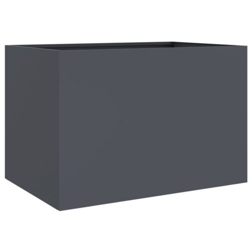 Raised Garden Bed Grow Box Pot Planter Cold Rolled Steel Anthracite 62x47x46cm - Image 7