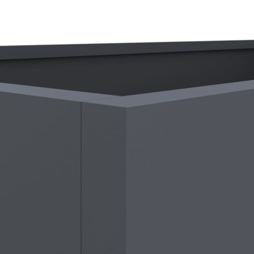 Raised Garden Bed Grow Box Pot Planter Cold Rolled Steel Anthracite 62x47x46cm - Image 8
