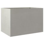 Raised Garden Bed Grow Box Pot Planter Stainless Steel Silver 62x47x46cm