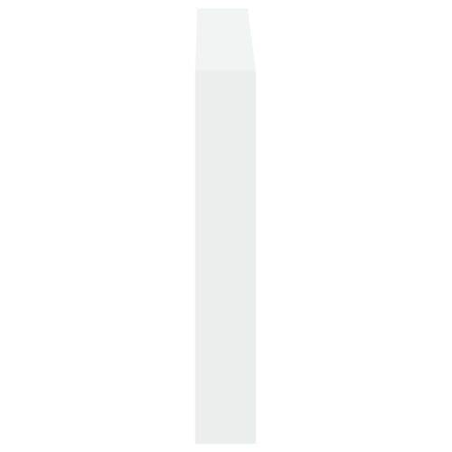Headboard Cabinet with LED White 100x17x102cm - Image 7