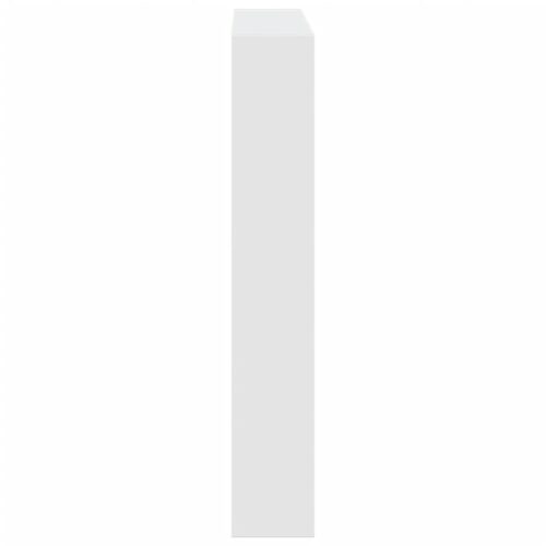 Headboard Cabinet with LED White 120x17x102cm - Image 7