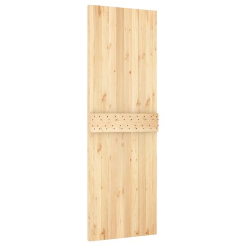 Sliding Door with Hardware Set 70x210cm Solid Wood Pine - Image 5