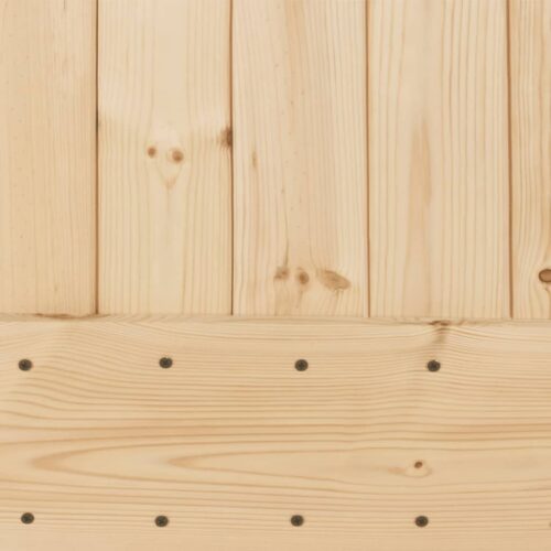 Sliding Door with Hardware Set 90x210cm Solid Wood Pine - Image 7