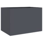Raised Garden Bed Grow Box Pot Planter Cold Rolled Steel Anthracite 62x40x39cm