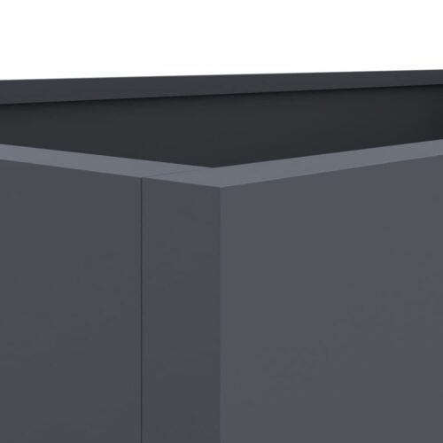 Raised Garden Bed Grow Box Pot Planter Cold Rolled Steel Anthracite 62x40x39cm - Image 6