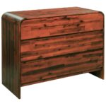 Chest of Drawers Solid Acacia Wood 90x37x75cm