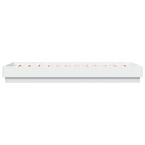 Bed Frame White 90x190cm Engineered Wood - Image 5