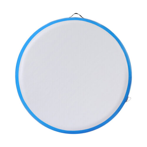 Everfit 1m Air Track Spot Inflatable Gymnastics Tumbling Mat Round W/ Pump Blue - Image 3