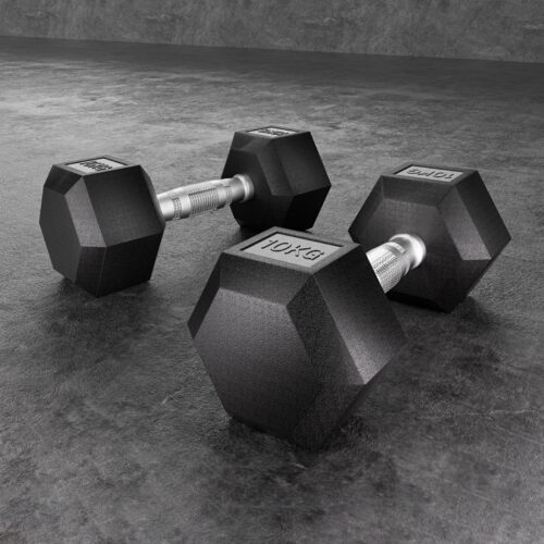 Everfit 20kg Hex Dumbbells Set Dumbbells Weights Lifting Bench Gym Workout 2x10kg - Image 7