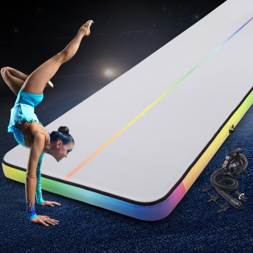 Everfit 6M Air Track Mat Inflatable Gymnastics Tumbling Mat W/ Pump Colourful - Image 7
