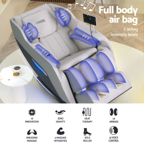 Livemor Massage Chair Electric Recliner Home Massager Brisa - Image 4