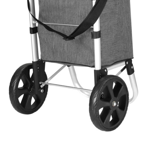 Emajin Shopping Trolley Cart 45KG Foldable Grey - Image 4