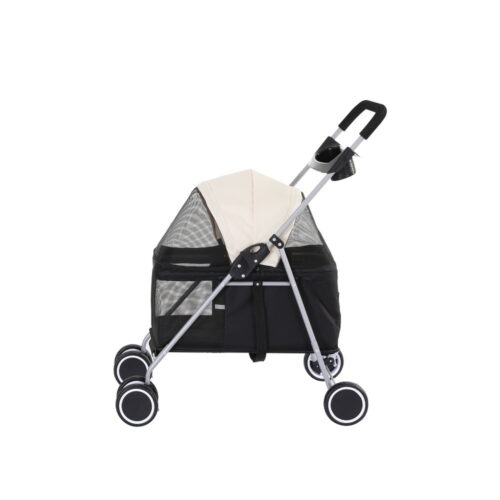 i.Pet Pet Stroller Pram Dog Cat Carrier Cage Large Travel Pushchair Foldable 4 Wheels - Image 2