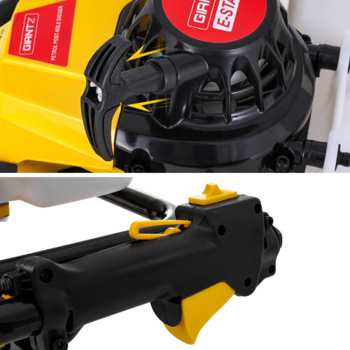 Giantz 82CC Post Hole Digger Motor Only Petrol Engine Yellow - Image 6