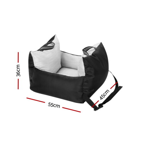 i.Pet Dog Car Seat Booster Cover Dog Bed Portable Waterproof Belt Non Slip - Image 2