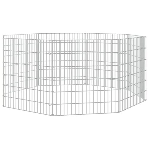 Free Range Animal Enclosure 8-Panel 54x60cm Galvanised Iron