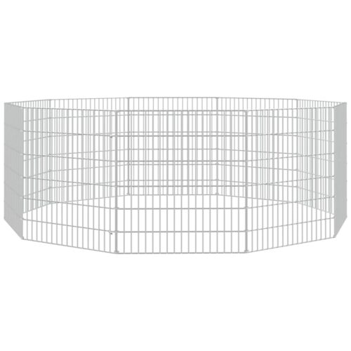 Free Range Animal Enclosure 10-Panel 54x60cm Galvanised Iron