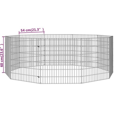 Free Range Animal Enclosure 10-Panel 54x60cm Galvanised Iron - Image 8
