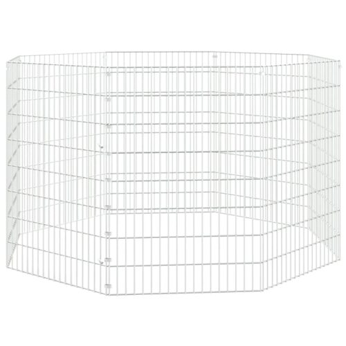 Free Range Animal Enclosure 8-Panel 54x80cm Galvanised Iron