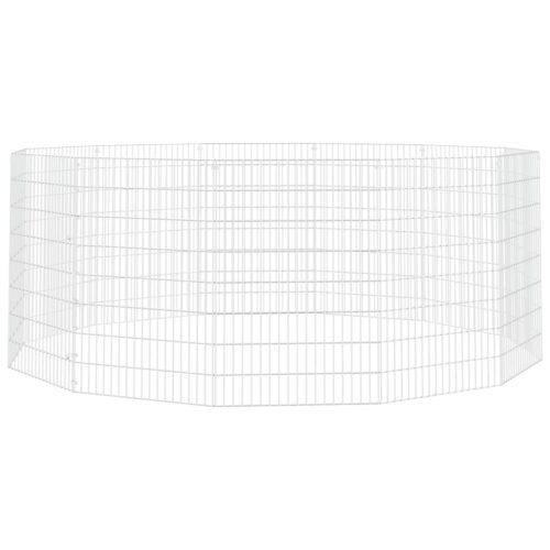Free Range Animal Enclosure 12-Panel 54x80cm Galvanised Iron