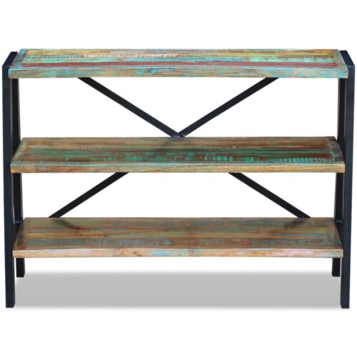 Sideboard 3 Shelves Solid Reclaimed Wood - Image 6