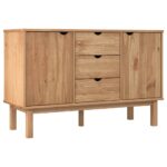 Sideboard OTTA 113.5x43x73cm Solid Wood Pine