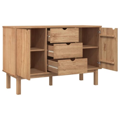 Sideboard OTTA 113.5x43x73cm Solid Wood Pine - Image 4
