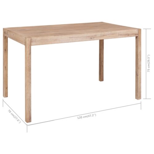 7-Piece Dining Set Solid Wood Acacia - Image 10