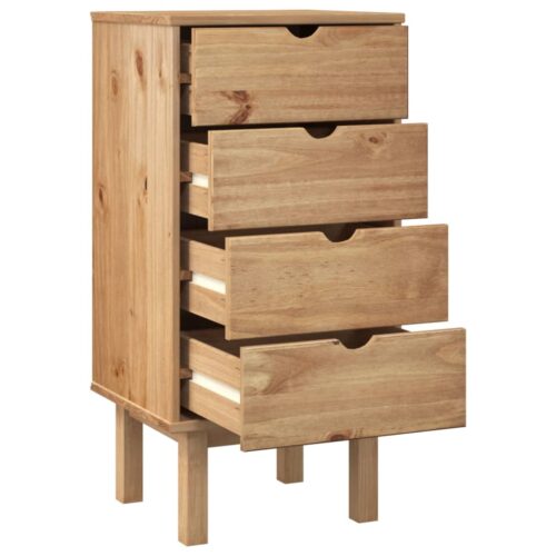 Drawer Cabinet OTTA 45x39x90cm Solid Wood Pine - Image 4