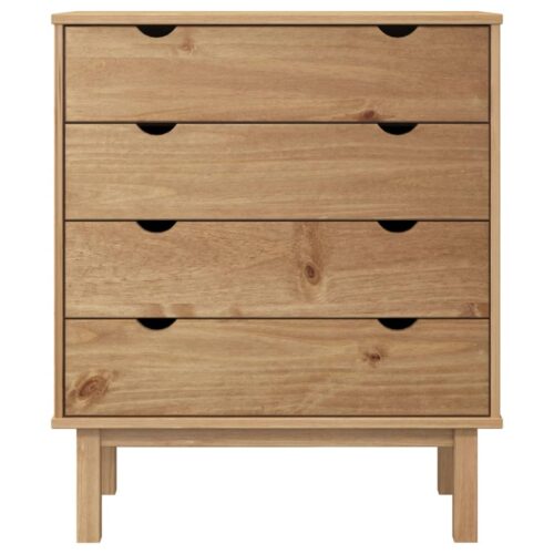 Drawer Cabinet OTTA 76.5x39.5x90cm Solid Wood Pine - Image 3