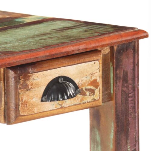 Desk 130x55x76cm Solid Reclaimed Wood - Image 5
