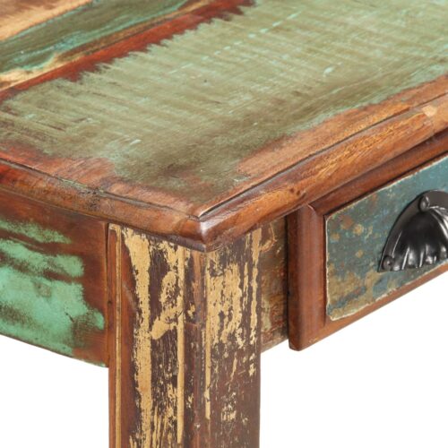 Desk 130x55x76cm Solid Reclaimed Wood - Image 6