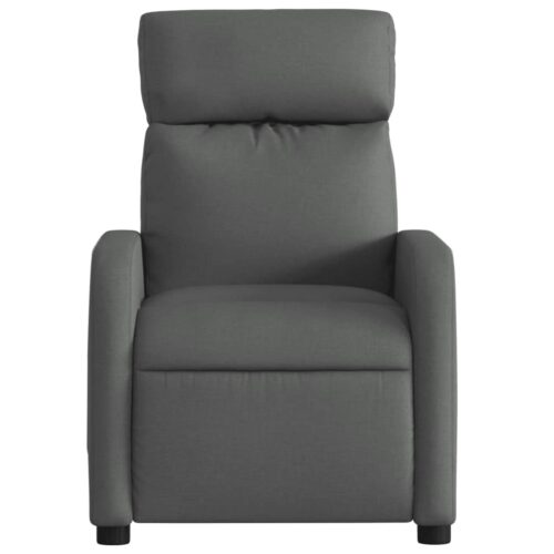 Massage Recliner Chair Dark Grey Fabric - Image 7