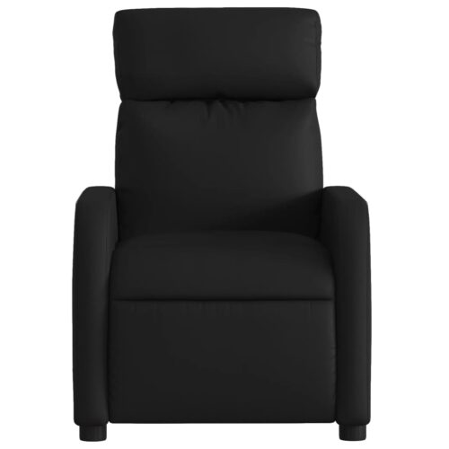 Massage Recliner Chair Black Faux Leather - Image 7