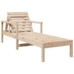 Pine Wood Outdoor Sun Lounger Garden Patio Pool Beach Lounge Recliner Chair
