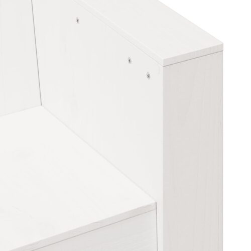 Garden Sofa White 79x60x62cm Solid Wood Pine - Image 7