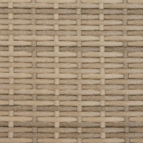 Garden Sofa 2-Seater with Stools Beige Poly Rattan - Image 8