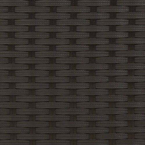 Garden Sofa 2-Seater with Canopy Stools Black Poly Rattan - Image 11