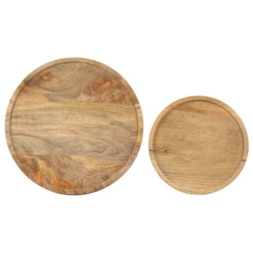 2-Piece Coffee Table Set Solid Mango Wood Steel - Image 6