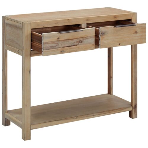 Console Table 82x33x73cm Solid Acacia Wood - Image 2