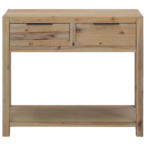 Console Table 82x33x73cm Solid Acacia Wood - Image 3
