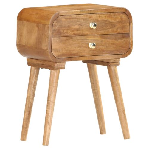 Bedside Cabinet 43x30x58cm Solid Mango Wood