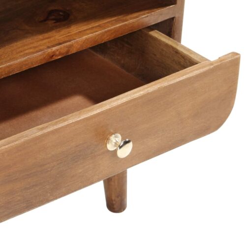 TV Cabinet 90x35x47cm Solid Mango Wood - Image 4