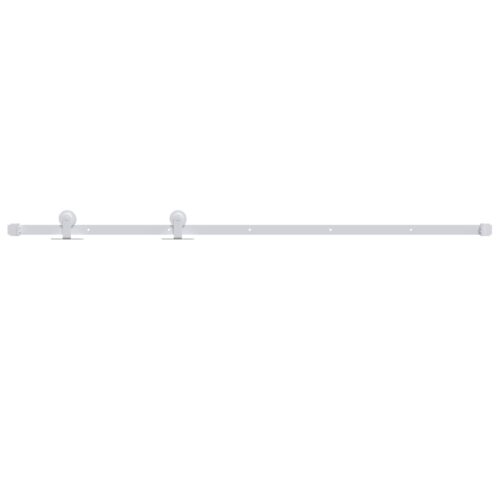 Sliding Door Hardware Kit 200cm Steel White - Image 2