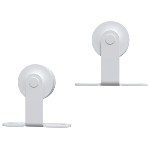 Sliding Door Hardware Kit 200cm Steel White - Image 5