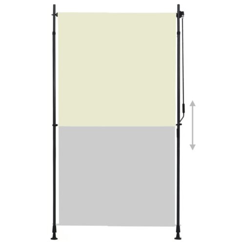 Outdoor Roller Blind 120x270cm Cream - Image 3